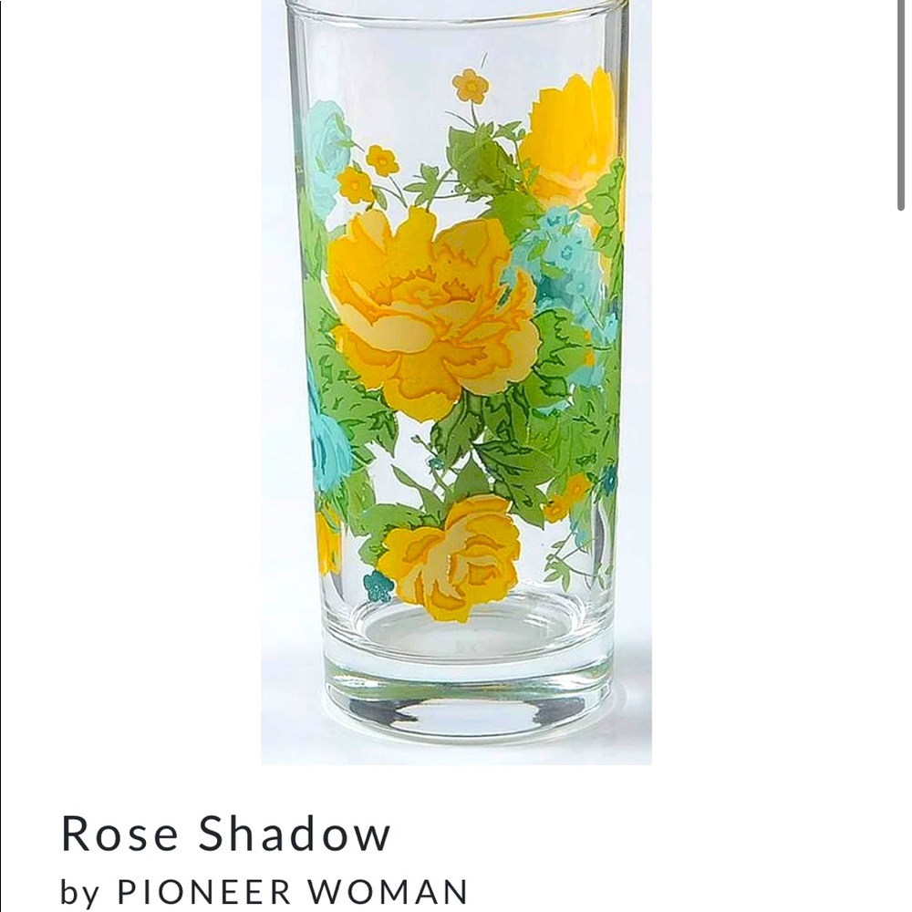 COPY - FREE w/purchase Pioneer Woman Rose Shadow 14 oz glass (PLEASE READ!)